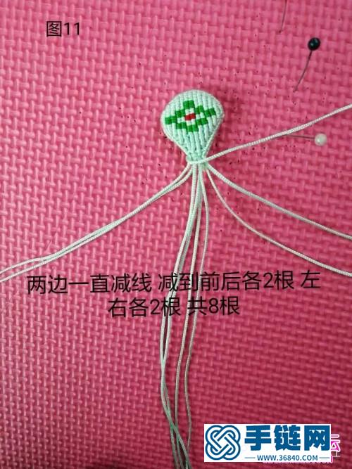 用繩編小花瓶編法步驟圖