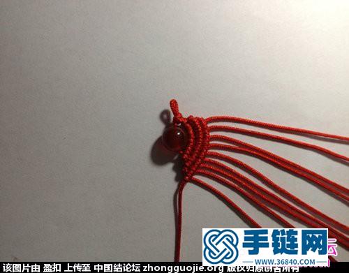 斜卷結(jié)編織愛心耳環(huán)的方法圖解