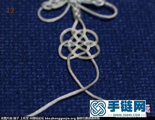 中國結編織蝶戀花小掛飾圖解