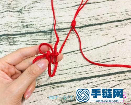 中國結編織制作的“豐”字掛飾圖片教程