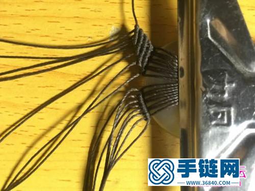 繩編春藤平安扣項鏈的詳細編織教程