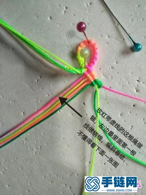 玉線心形手鏈的詳細制作圖解