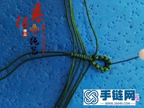 中國(guó)結(jié)編織樹(shù)葉手繩教程