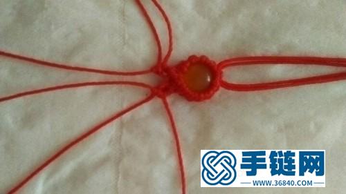 中國結制作小小包石戒指教程