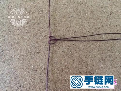 繩編福祿雙至鑰匙扣掛件的制作圖解