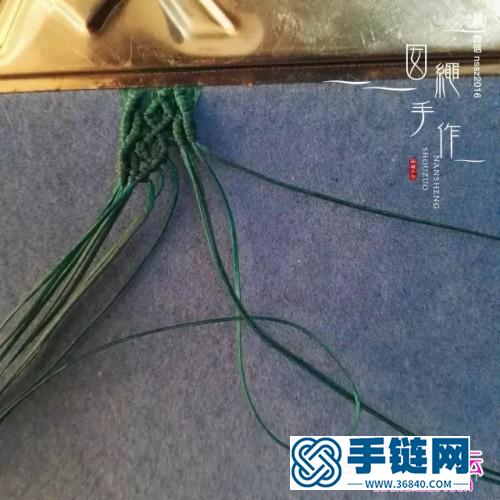 中國結編織蠟線手繩方法圖解