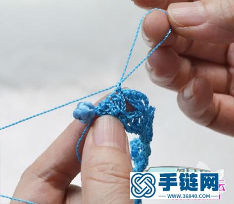 中國結紐扣結變身花苞手鏈的詳細制作教程