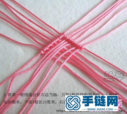中國結斜卷結編織愛心戒指步驟圖解