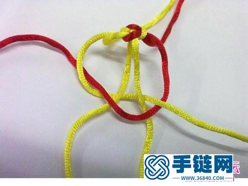 中國結(jié)心形雙心結(jié)的制作圖解