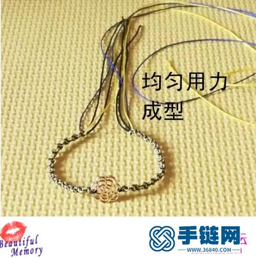 中國結青金石扭結手鏈的制作方法