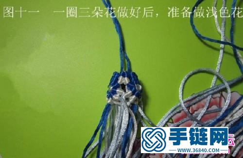 中國結(jié)青花瓷柱的編法步驟圖