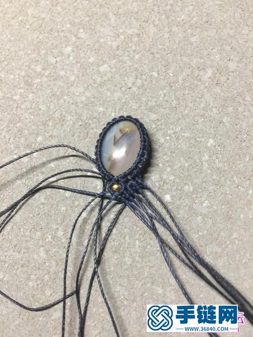 南美蠟線編繩制作的禪音項鏈
