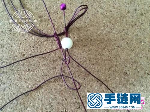 繩編福祿雙至鑰匙扣掛件的制作圖解