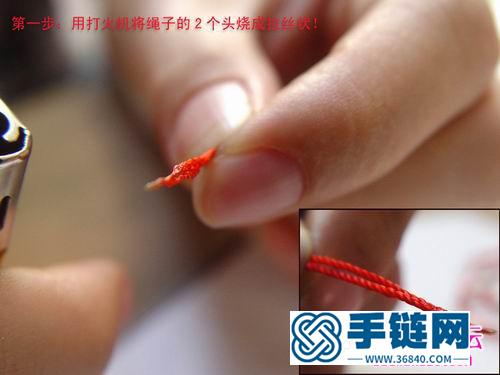 吊墜繩子打結(jié)方法，編繩項(xiàng)鏈吊墜繩子打結(jié)方法圖解