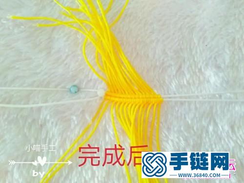 玉線美人扇的編織步驟圖