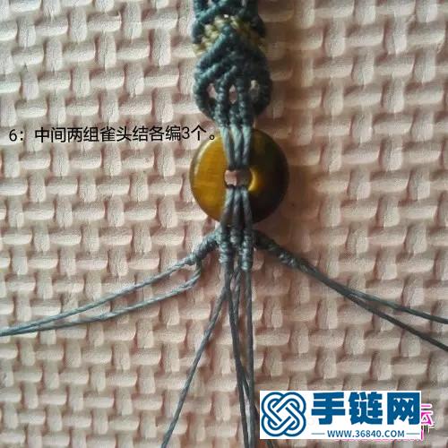 中國結平安扣手鏈的制作方法