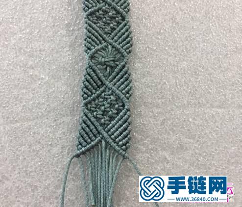繩編氣質(zhì)單色森系圖形手鏈的詳細(xì)編制教程