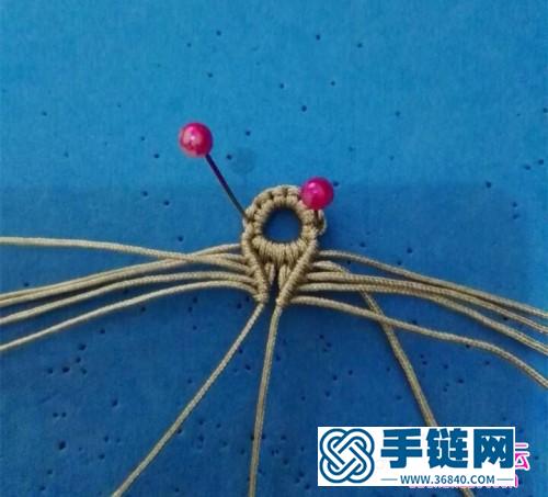 米珠黑紅串色手繩教程