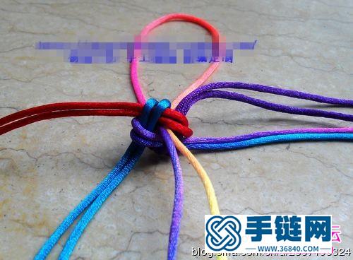繩編漂亮的七彩包掛/車掛的制作