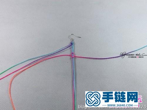 黑瑪瑙炫彩耳環(huán)的制作方法