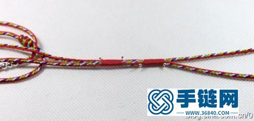端午節五彩線轉運腰鏈繩的編織教程