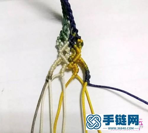 四股編繩的尾墜的編法