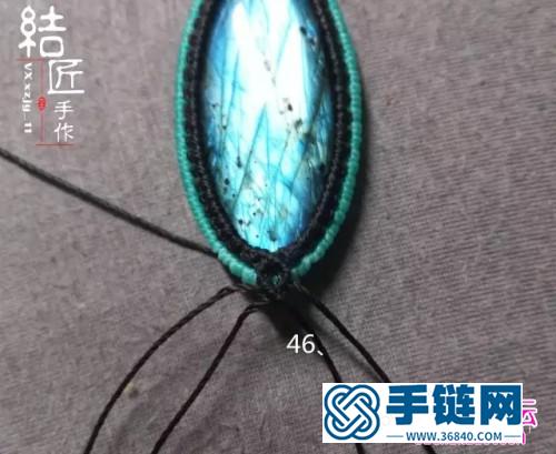 中國結(jié)編織包石小魚兒胸針教程（項鏈墜）
