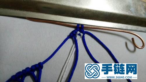 中國結(jié)編織的蝴蝶胸針圖片，有編法教程