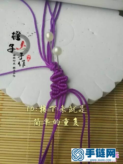 曲徑通幽玉線手繩的編法教程
