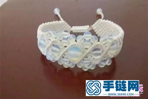 串珠寬版手鏈的制作圖解