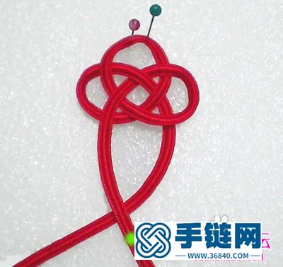 中國結編結的梅花結發簪發飾教程