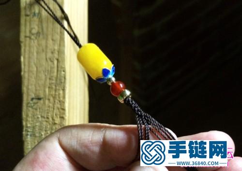 四面八股繩編蜜蠟手鏈的制作