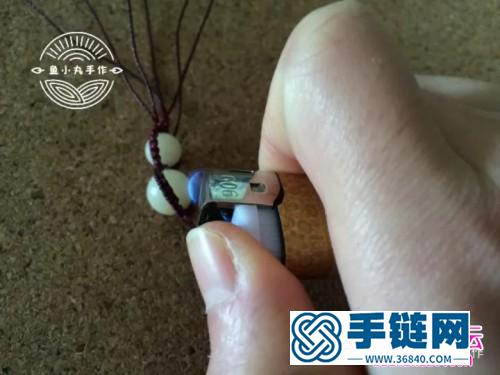 繩編福祿雙至鑰匙扣掛件的制作圖解