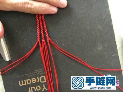 中國結編織三股手繩的方法圖解