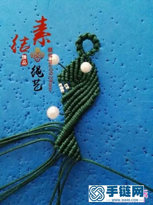 中國(guó)結(jié)編織樹(shù)葉手繩教程