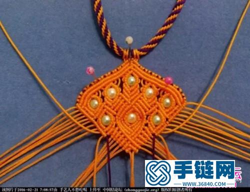 中國結編織印度風串珠項鏈教程