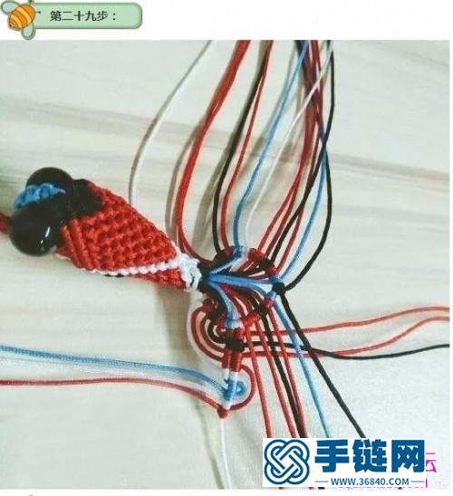 繩編金魚流蘇掛飾的詳細制作圖解