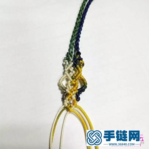 四股編繩的尾墜的編法
