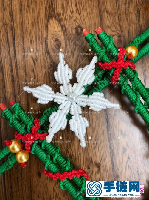 圣誕雪花階梯小掛件飾品的詳細制作圖解