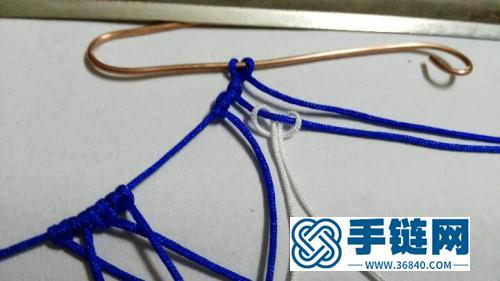 中國結(jié)編織的蝴蝶胸針圖片，有編法教程