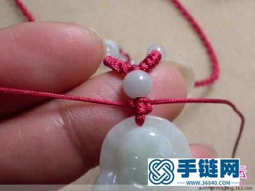 玉墜掛繩打結方法圖（詳細步驟）