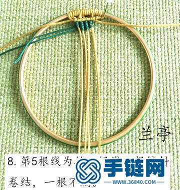 中國結編織的迷你生命樹掛件詳細步驟（蘭亭）