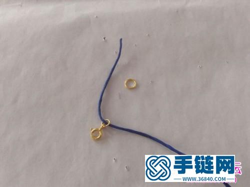 中國結編織簡約心形鎖骨鏈教程