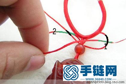 玉墜掛繩打結方法圖（詳細步驟）