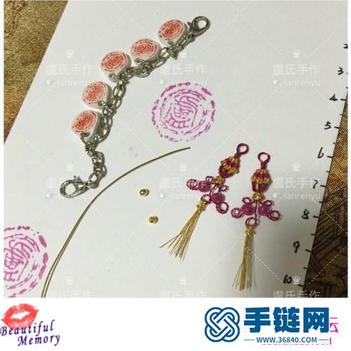 結繩與繞線結合的迷你耳環的詳細制作教程