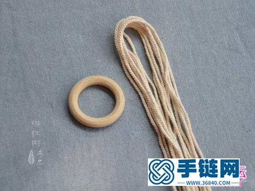 用繩編織波西米亞小掛飾的方法