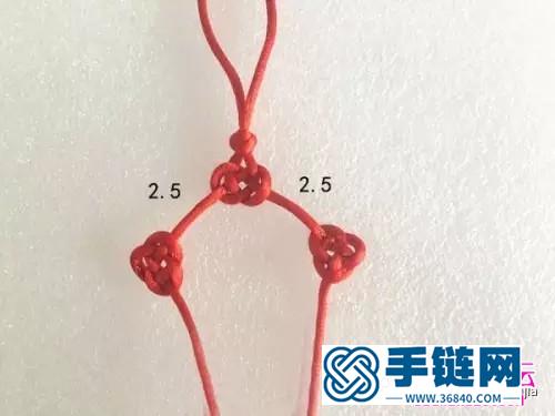 雙錢結組合小掛飾的制作方法