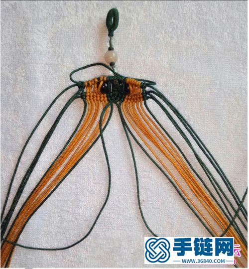 玉線小金魚流蘇掛飾的詳細編織教程