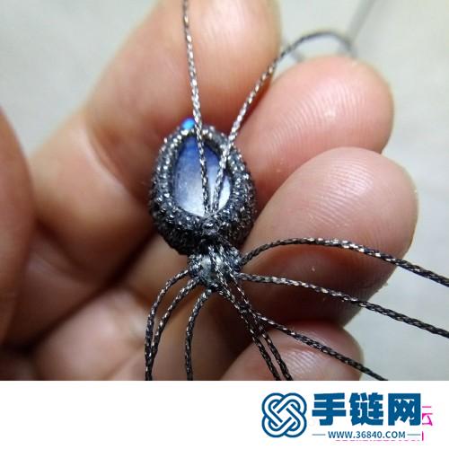 繩編蛇造型包石吊墜的詳細制作方法