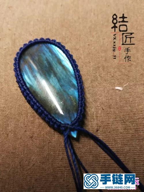 繩編包石小萌鯨的詳細編制教程